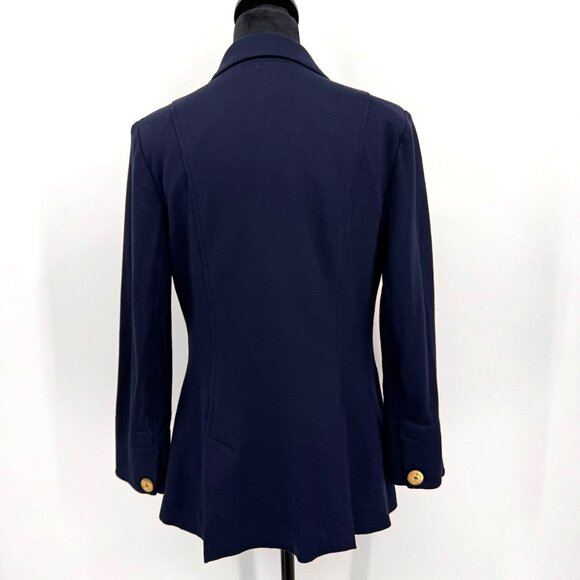 Cabi Nautical‎ Blazer Womens 8 Navy Double Breasted Grand Slam Stretch Old Money - Picture 7 of 7